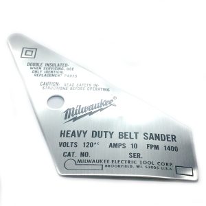 Milwaukee 12-65-2986 SERVICE NAMEPLATE KIT (DENTED)