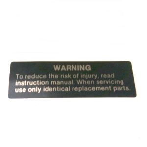 Metabo 338102770 WARNING LABEL