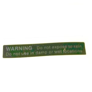 Metabo 338106860 WARNING DECAL