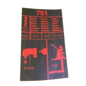 Metabo 338108630 INFO PLATE 751